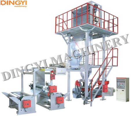 1300MM 0.08MM पॉलीथीन पीई मोनोलेयर उड़ा फिल्म मशीन